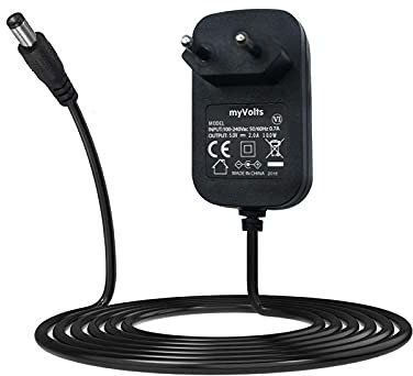 MyVolts 5V EU-Netzteil kompatibel mit Ukayed Brown Suitcase, UTS -537 Portable Turntable