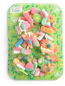 Gommy's Factory, Party Numbers nº 8 SIN GLUTEN. Tarta de gominolas para cumpleaños y celebraciones con forma de números. 500g chuches