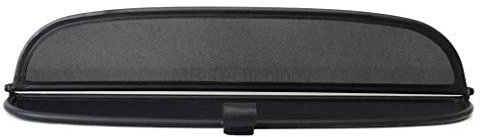 PureWind Windschott kompatibel mit Mercedes SL R230 Baujahr 2001-2012 (Schwarz) – Windschott Universal mit Anbaumaterial ohne Tasche