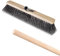 Heavy Duty Garden Broom Metal Wire Bristles Outdoor 30cm / 12 Stiff Hard Brush for Sweeping Stable, Yard, Garden & Decking (with 120cm Long Handle)