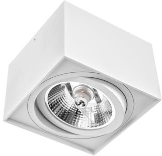 Spectrum Deckenstrahler Weiß AR111 GU10 IP20 Quadratisch