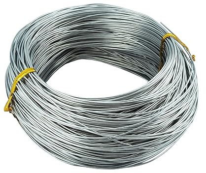 ZDLSDL Filo di legatura, filo zincato, filo zincato, 1 mm (100 m), filo di ferro, filo per bricolage, bobina di filo zincato da giardino