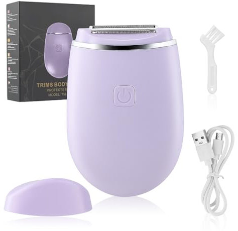 Electric Lady shavers for Women, Rechargeable Bikini Trimmer for Women, Portable Electric Razor Wet and Dry Hair Removal, Electric Shaver with Cleaning Brush,for Face Legs Underarm Nose Eyebrow