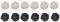 Uxcell Set of 12 Pcs Wicker Rattan Balls 2 Inch Rattan Decorative Balls for Centerpiece Bowls Vase Fillers Home Decor Black,White