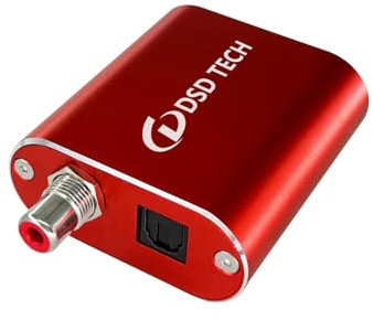 DSD TECH SH-AU02A USB a TOSLINK Soporte de adaptador de audio SPDIF coaxial 96K 24Bit