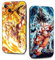 PBNDJVG Handyhülle 2 Stück für Apple iPhone 15 Hülle 6.1'' Anime Manga Junge Muster Design Case All Inklusiv Linsen Schutzhülle Stoßfest TPU Silikon Weich Ultra Dünn Cover,07
