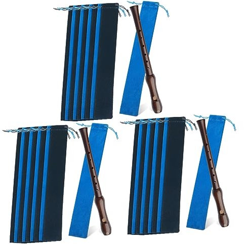 ibasenice 30 Stück Klarinetten-Aufbewahrungstasche, Querflöten-Etui, Flöten-Aufbewahrungstasche, Flöte, Instrumententasche, Sopran-Blockflöte, Tasche zur Aufbewahrung, Sopranblockflöte, Tragetasche,