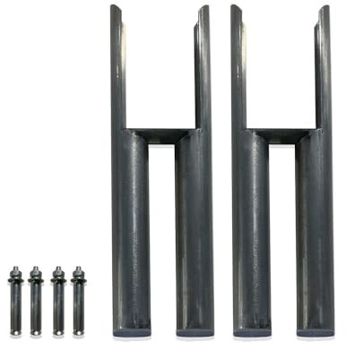 VeeBath Radiator Feet Leg Set Raw Metal Traditional Style Rads Floor Mounting Legs