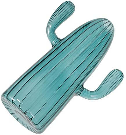 SEWOART Glass Cactus Vase for Flowers Decorative Plant Pot Vintage Glass Jar for Home Decor