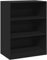 vidaXL Kleiderschrank, Garderobenschrank mit Stauraum, Hochschrank für Schlafzimmer, Dielenschrank Schrank, Modern, Schwarz Holzwerkstoff
