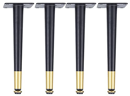 Heavy Duty Tapered Möbelbeine, Konische Schränke Füße Sofa Beine Metall Verstellbare Füße Tischbeine, Eisen, Für Sofa -Tv -Schrankbett Esstisch, 1000 Kg, 4 Stcs/Color/10Cm/4In