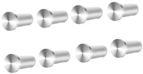 Vista Ganci Appendi Accappatoio Bagno Rotondi Ganci Appendiabiti in Acciaio Inox Appendi Asciugamani Gancio Muro per Doccia Bagno Cucina Argenteo 8 Pezzi