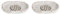 Kioball Terrazzo Lot de 2 porte-savon ovales pour salle de bain