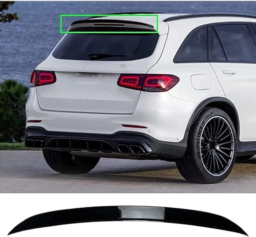 MrananQS Auto Heckspoiler Spoiler für Mercedes Benz GLC Class X253 GLC 200 GLC 43 GLC 63 2016-2021,Kratzfeste Kofferraum Heckspoiler Flügel Lippe Dachspoiler Heckflügel Zubehör
