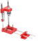 Localizador de taladros para carpintería, localizador de taladro portátil, guía de perforación, localizador de perforación para carpintería (rojo)