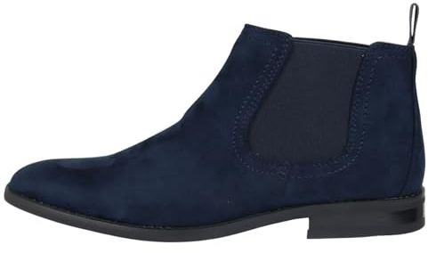 TruClothing Men's Boots Slip On Suede Leather Lined Chelsea Ankle Shoes