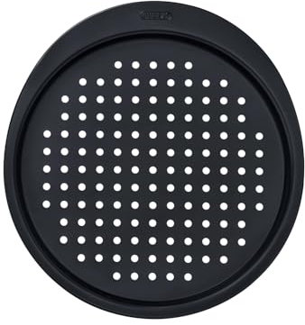 Pyrex - Plaque à pizza ronde 31cm Glide en métal - Revêtement anti-adhésif sans PFAS - Cuisson homogène - Résistant - Poignée XL pratique - Compatible lave-vaisselle