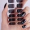 DANNI & TONI Semi Cured Nail Strips, Cat Eye French Tip Soft Self-Adhesive Gel Nail Stickers,Salon-Quality Gel Nail Polish Strips Manicure Stickers Set 28Pcs