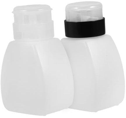 ADOCARN 2stücke Nagellackentferner Flasche Nachfüllbare Tragbare Pumpflasche Für Nagellackentferner Make-up Entferner Desinfizierende Flüssigkeiten Leckgeschützt Praktisch Und Einfach