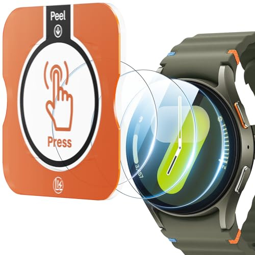 LK 3 Stück Displayschutz für Samsung Galaxy Watch 7/6 44mm Schutzfolie, Einfache Installation, Kratzfest, Blasenfrei, 9H für Panzerglas für Galaxy Watch 7/6 44mm [ Neues Modell 2025]