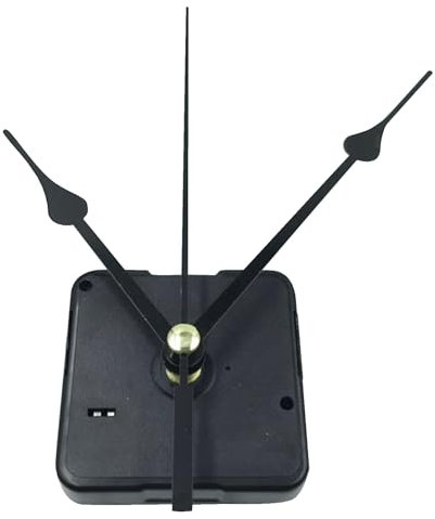 Genérico Movimiento del Reloj de Cuarzo - Mecanismo de Reloj de Pared de escaneo silencioso | Kit de Motor con baterías con Manos | Piezas de Reloj de reemplazo de Bricolaje | Mecanismo de reparación