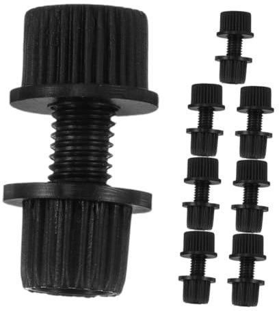 SWOOMEY 8 Piezas Tornillos Antirrobo de Matrícula para Motocicletas de Nylon Resistente Instalación Protección Inoxidable y Prevención de Aflojamiento