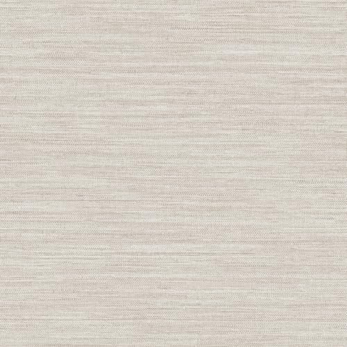 Tempaper Textured Beige Horizontal Faux Grasscloth Removable Peel and Stick Wallpaper, 20.5 in X 9 ft, Made in The USA