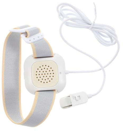 TOPPERFUN Urinsensor zur Bettnässen Erinnerung für Kinder und Senioren mit Lautem Alarm und Flexiblem Abs Trageband Kabel 92cm und Inkontinenzüberwachung