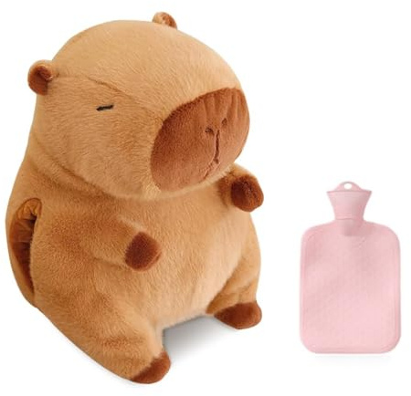STOAT®Neuartiges Capybara-Wärmflasche-Plüschtier – Winter Handwärmer, tägliches Spielzeug für Kinder, perf-ektes Geschenk für Freunde & Familie