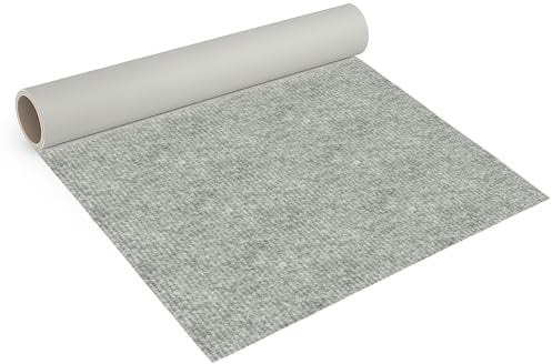 Internethandel Pfordt Nadelfilz Hellgrau 400x200 cm, Bodenbelag Meterware | für Wohnbereiche, Büro, Lager, Messen und Ausstellungen, ca. 2,5 mm Gesamtdicke und 290 g/m² Gesamtgewicht