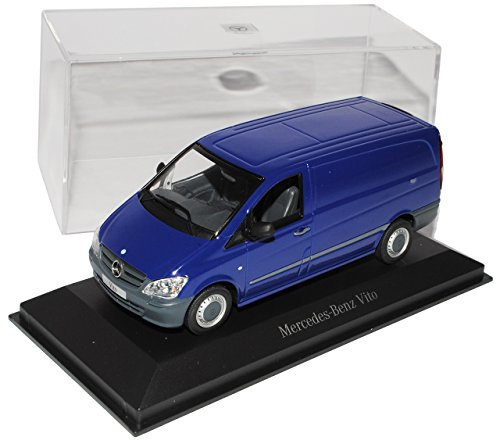 alles-meine.de GmbH Mercedes-B Vito Blau Kasten Transporter Facelift Ab 2010 W639 1/43 Minichamps Modell Auto mit individiuellem Wunschkennzeichen