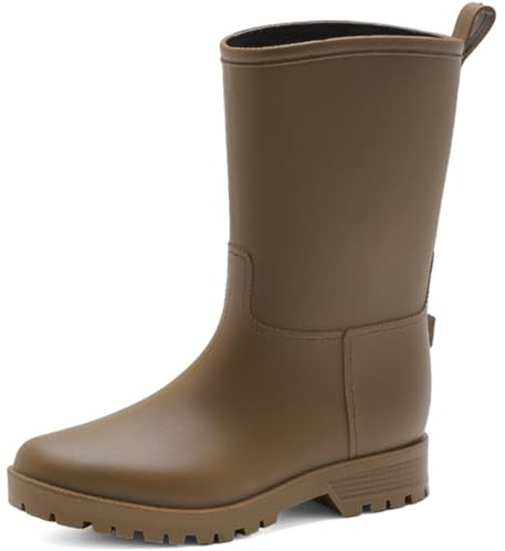 Mufanton Stivali da Pioggia da donna Scarpe da Pioggia comode Stivali di Gomma Scarpe da Giardino Antiscivolo All'aperto