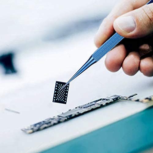 Haofy BT-11 Ti-Legierung 0,15 Mm Präzise Gerade Pinzette Antimagnetisch für Mikroskop-Fingerabdruck-Fliegenschnur-Reparaturwerkzeuge für den Haushalt