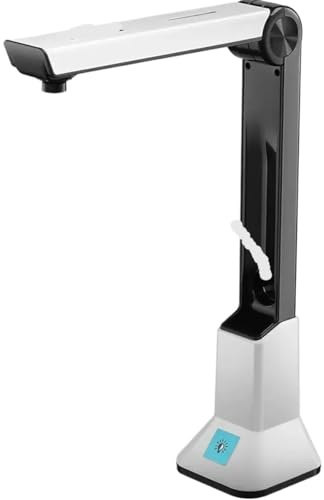 Tragbarer Buch- und Dokumentenscanner mit Kamera, A4-HD-Scanner for Ausweise, Reisepässe Bücher Wasserzeichenfunktion Megapixel-Auflösung