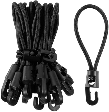 SHENLIU 20 Stück Spanngummi mit Haken, 10cm Spanngummi | Expander Multifunktional Gummispanner Nylon Gummiseil Für Planen Zelt Netz Camping