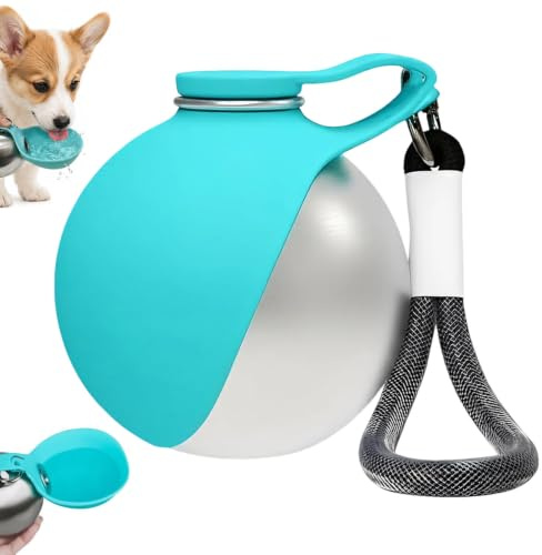 Botella de Agua portátil 2 en 1 para Perros, Botella de Agua portátil para Mascotas, Botella portátil Beber para Perro, Bebedero de Viaje a Prueba de Fugas para Gatos, para Caminar, Senderismo