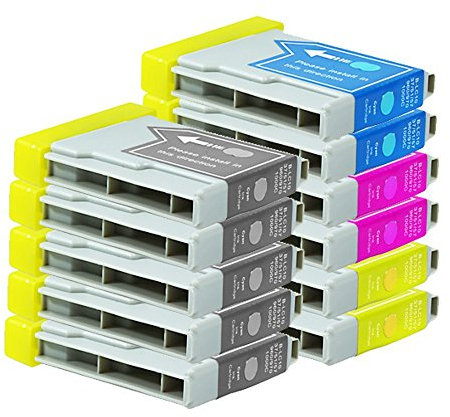 11 Druckerpatronen Tinte für Brother DCP130C DCP135C DCP540CN MFC235C MFC260C ersetzen LC970 LC1000