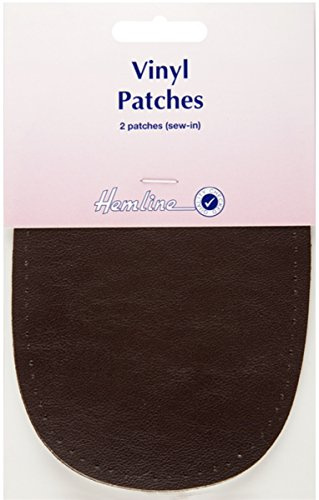 Hemline Vinyl Patches - Sew In - Brown H699