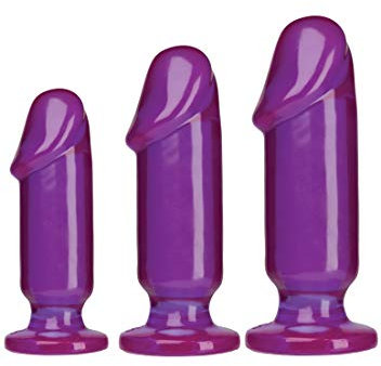 Doc Johnson Crystal Jellies Anal Starter Kit Purple 1 Stück