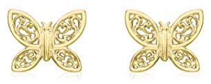 Carissima Gold Damen-Ohrstecker 9ct Stud Earrings 375 Gelbgold - 1.55