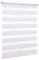 Ventanara® Doppelrollo ohne Bohren Klemmfix Weiß Fenster Duo Rollo verspannt inklusive Klemmträger 60 x 150 cm
