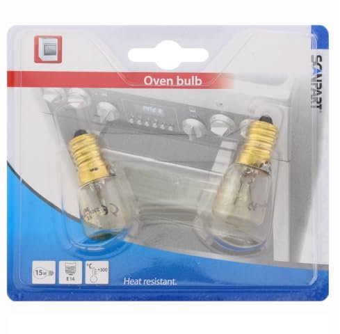 Scan Part 1109547504 T22 - Juego de 2 bombillas para horno