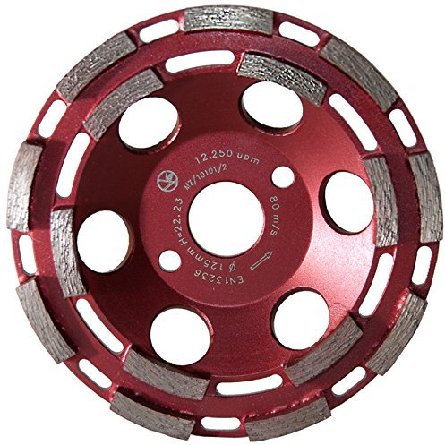 Diamant Schleiftopf Schleifscheibe Schleifteller BLAZE- Premium Ø 125 mm für Estrich, Fliesenkleber usw.