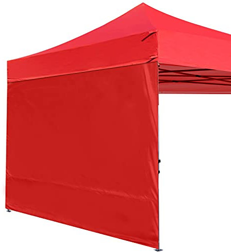 ABCCANOPY Seitenwand/Seitenteile für 3x3m pavillon,3x6m pavillon,partyzelt,festzelt|Wasserabweisend|ohne Fenster,Rot