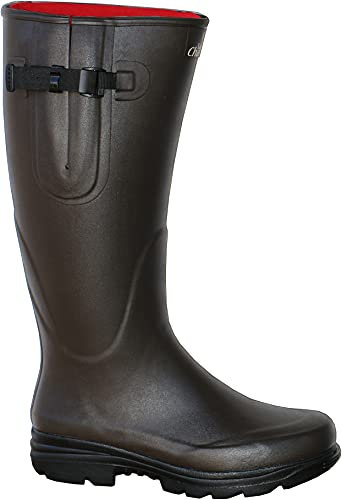 La Chasse Stivali di gomma in neoprene Nizza per uomo e donna, assolutamente impermeabili, in gomma da caccia, invernali, per cacciatori, stivali in neoprene foderati, in gomma naturale, da pesca
