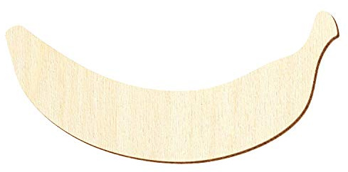 Holz Banane - Deko Zuschnitte 3-50cm, Größe:5cm, Pack mit:25 Stück