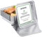 MATANA - 25 bandejas grandes reutilizables de aluminio plateado para el horno (23x23cm/1300ml)