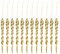 PRETYZOOM 12Pcs Weihnachtsbaum Eiszapfen Twist Eiszapfen Ornament 13Cm Weihnachtsbaum Hängen Ornament für Hochzeit Urlaub Hausgarten Dekoration Golden