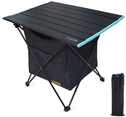 Galatée Campingtisch Alu Klapptisch Aluminium Reisetisch Falttisch Gartentisch klappbar Tisch für Camping Outdoor Picknick BBQ Wandern Reise Angeln Urlaub in Tasche tragbar Picknick Kochen(S