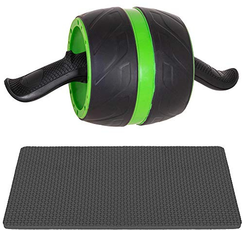 SPRINGOS AB Roller Bauchroller 2 Räder mit Griff Bauchtrainer Armtrainer mit Komfortgriffen Muskeltraining Krafttraining Übungsrolle AB Power Übungswalze